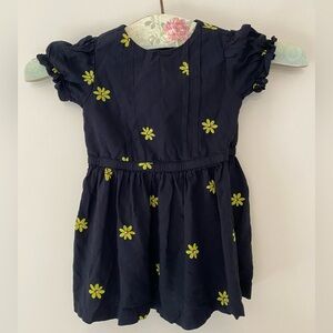 Tommy Hilfiger dress Black with Yellow Flowers 24 mo
